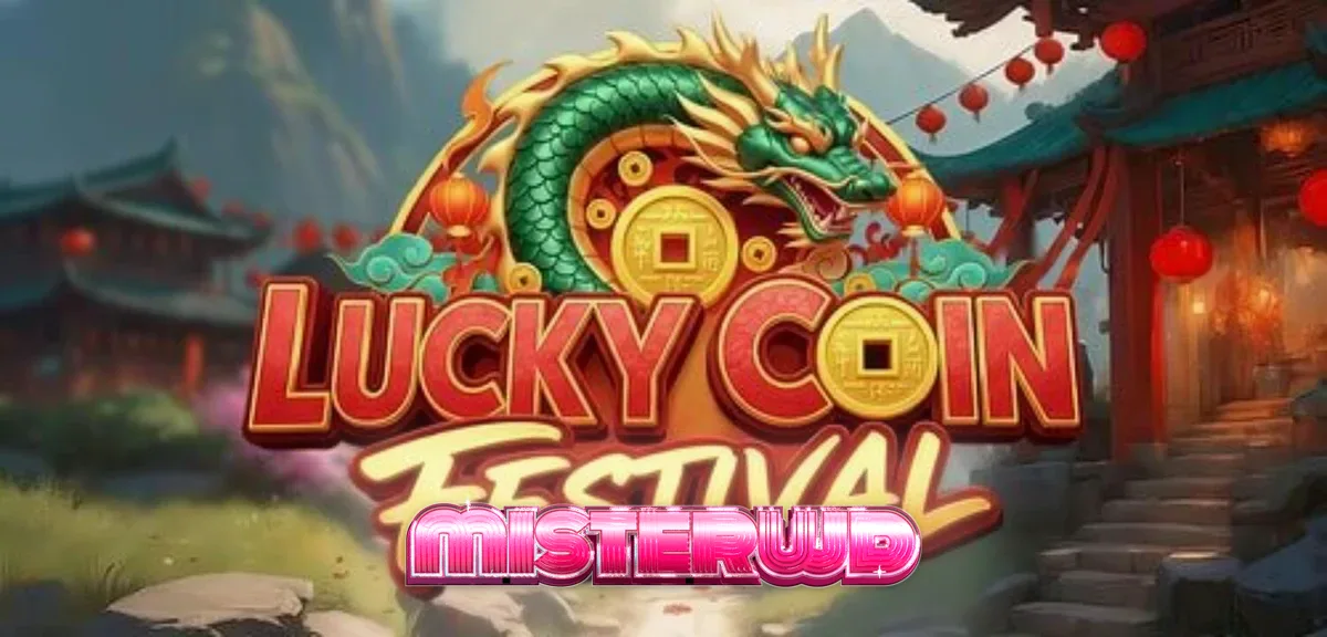 Lucky Coin Festival slot interface with festive Chinese theme
